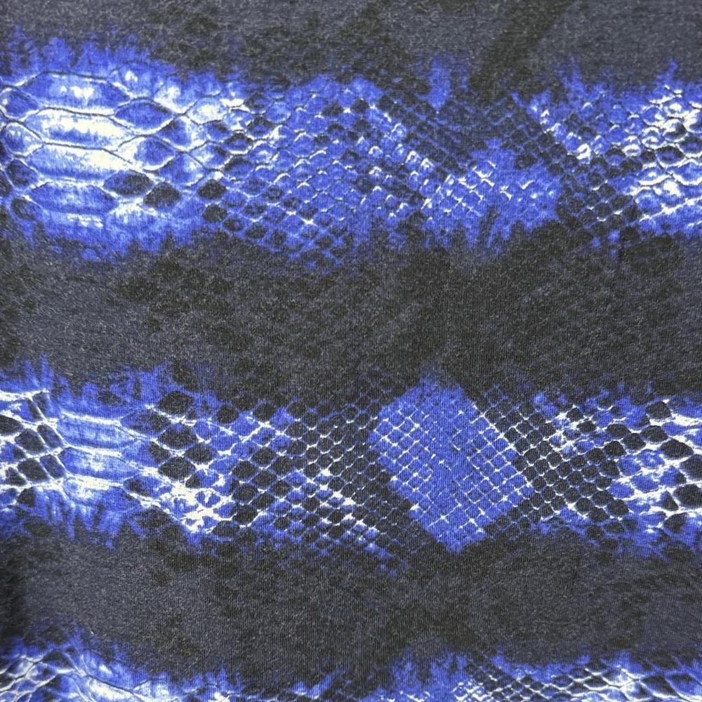 Michael Kors Blue and Black Patterned Pencil Skirt Size 2X - Picture 8 of 11